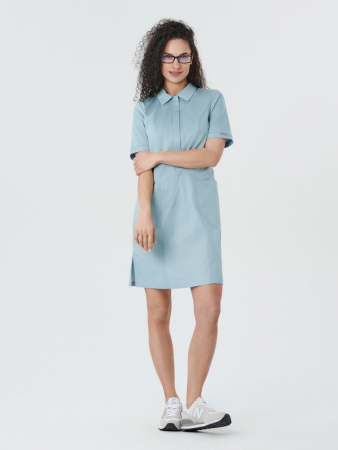 Платье медицинское женское 235.0 / Серо-голубой
