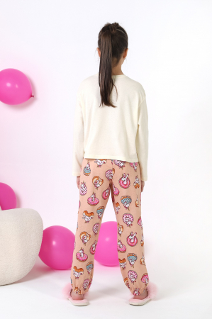 Пижама для девочки Единопончик-1 / молочный