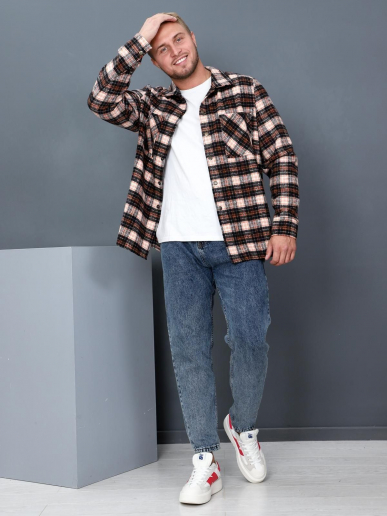 Рубашка мужская Никос / оранжевый