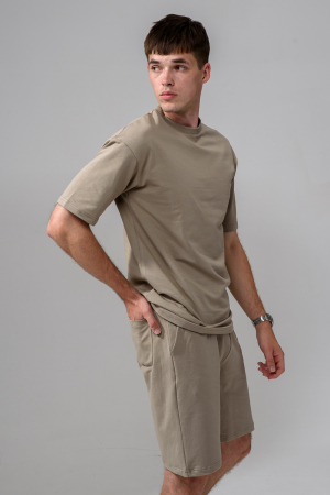 Мужской костюм с шортами 14486 / мокко