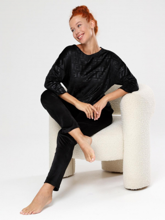 Женский костюм Вениса-Жаккард / черный