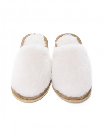 Тапки меховые / белые
