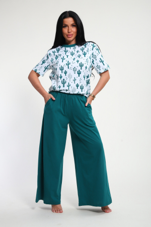 Женский костюм 29029 / изумрудный