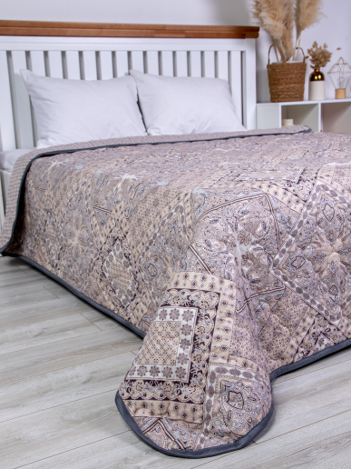 Одеяло-покрывало поплин лён 150 гр/м2