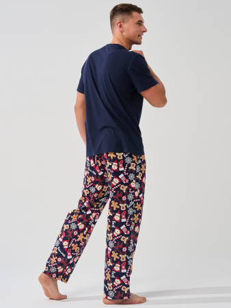 Мужская пижама "Пряник" 1820-К / Чернильный