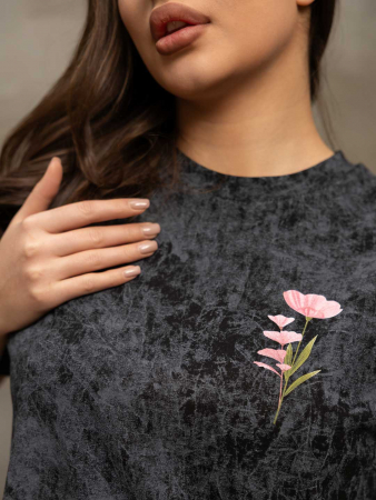 Женская футболка мод.2156/1 / Черный