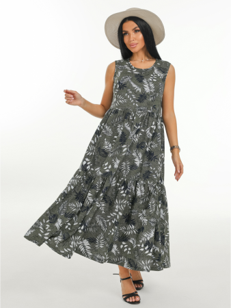 Женский сарафан Нежность / Темно-зеленый