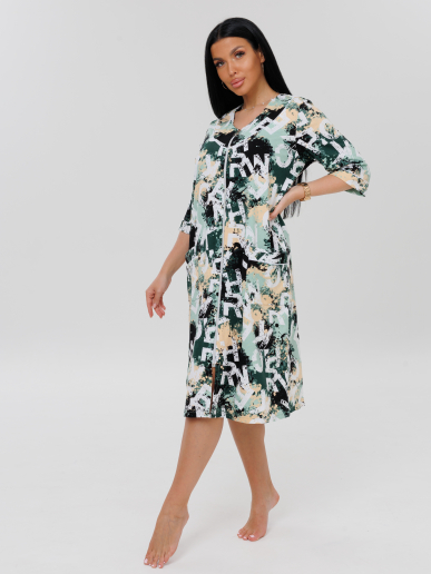 Женский халат Х-74(К) / Фисташковый (буквы)