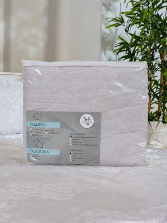 Одеяло всесезонное "Лен" перкаль