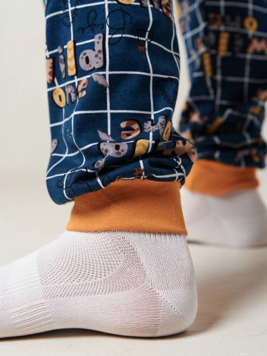 Детская пижама "Дрема" длинный рукав / Оранжевый