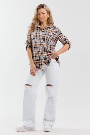 Женская рубашка 36989 / оранжевый