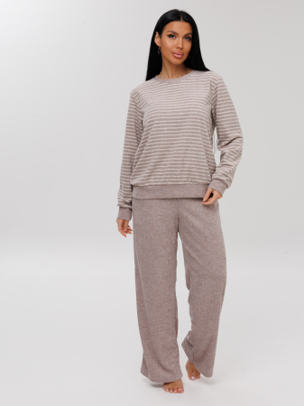 Женский костюм К-219(М) / Капучино (полосы)