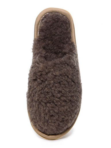 Тапки меховые / коричневые