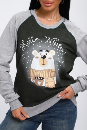 Женский лонгслив Гамми / Хаки