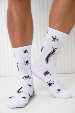 Носки стандарт мужские Сороконожка (набор 2 пары) / белый