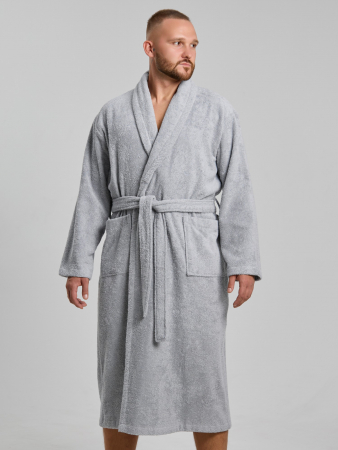 Халат мужской Комфорт-4 / светло-серый