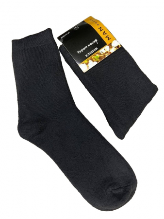 Мужские термоноски хлопок / Черный