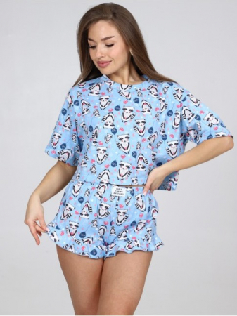 Женская пижама П-124.10 / Еноты