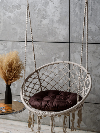 Круглая подушка для подвесных качелей (оксфорд) / Коричневый