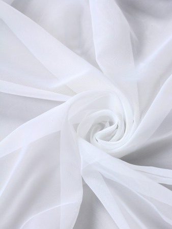 Тюль вуаль для кухни арт. TBL / Белый