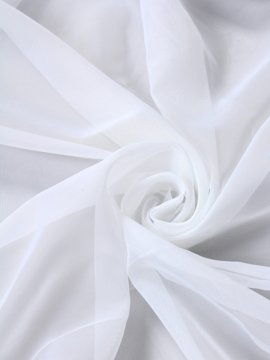 Тюль вуаль для кухни арт. TBL / Белый