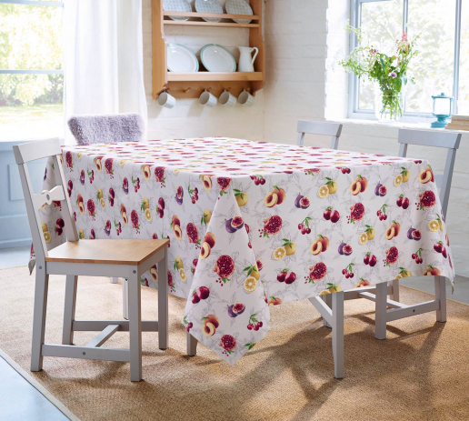 Скатерть рогожка / Спелые фрукты 1