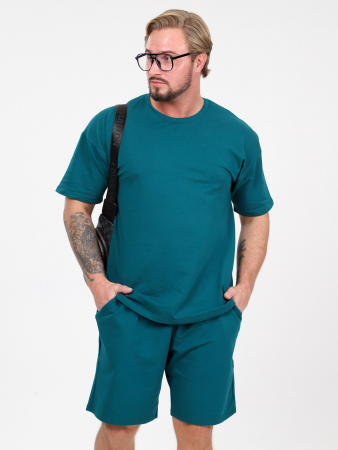 Мужской костюм мод.1677/3 / Петроль