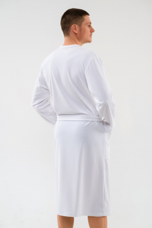 Халат мужской из махры Ренат / Белый