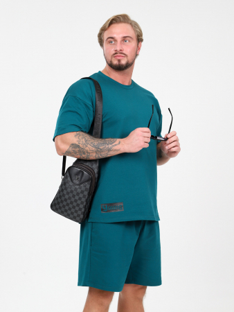 Мужской костюм мод.1677/3 / Петроль