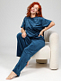 Женский костюм Элнора-Жаккард / петроль