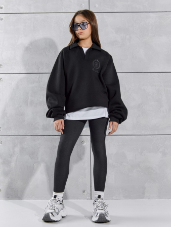 Брюки для девочки Силаник-1 / чёрный