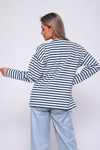 Женский лонгслив 731 / Синий дымка