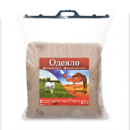 Одеяло "Верблюжья шерсть" политик зимнее 600//ОВ024