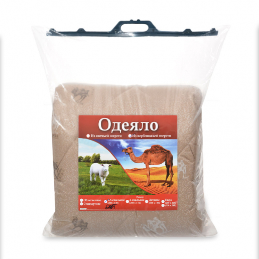 Одеяло "Верблюжья шерсть" политик зимнее 600//ОВ024
