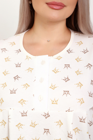 Женская сорочка 18060 / молочный