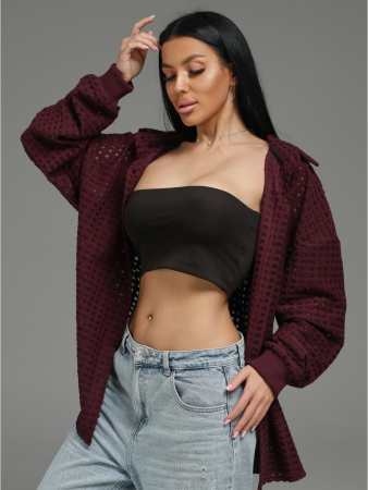 Женская рубашка Стелла / Бордо