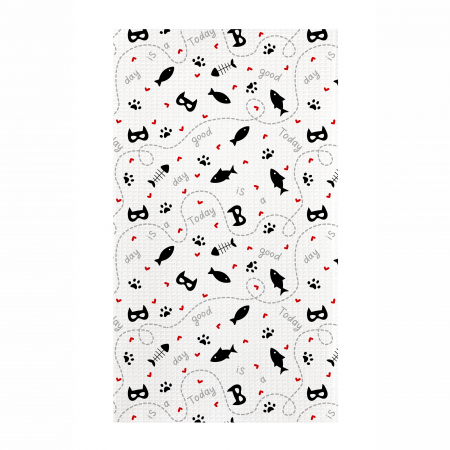 Набор вафельных полотенец "Самойловский Текстиль" Cat Hero вид 2