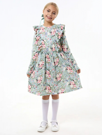 Детское платье "Красотка" / Цветы на ментоле