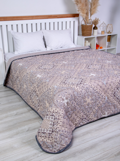 Одеяло-покрывало поплин лен 300 гр/м2