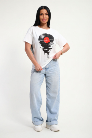 Женская футболка 85664 / белый