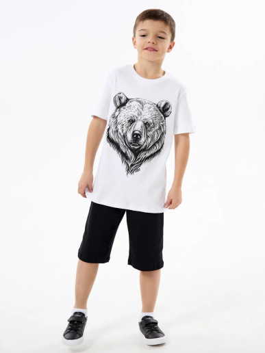 Детская пижама с шортами "Сорванец" / Медведь