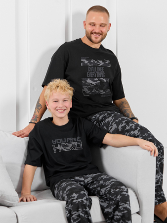 Костюм для мальчика Экипаж-1 / чёрный