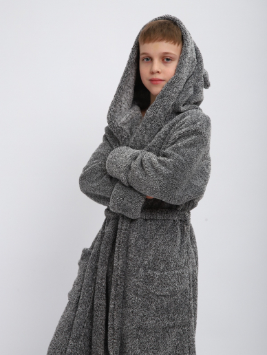 Детский халат "Отдых" / Серый