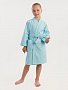 Детский вафельный халат / голубой