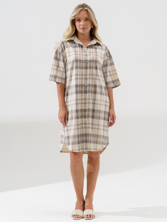 Женский халат "Комфорт" 2373-К / Бежевый