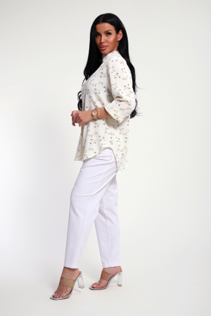 Женская рубашка 32745 / бежевый