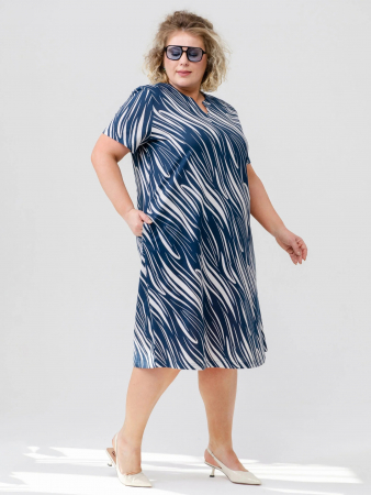 Женское платье "Мираж" 2229-К / Синий