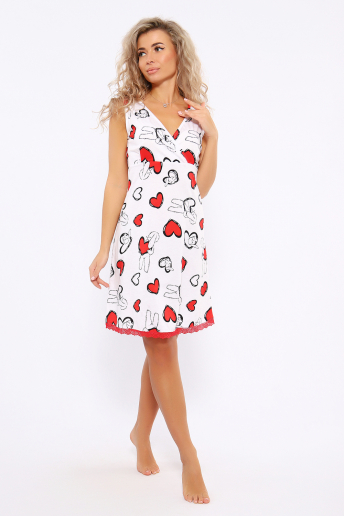 Женская ночная сорочка 88127 / белый