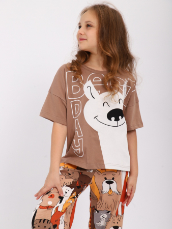 Детская пижама "Друзья" / Бежевый