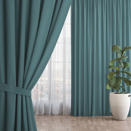 Комплект штор "Волшебная Ночь" Рогожка / Топаз